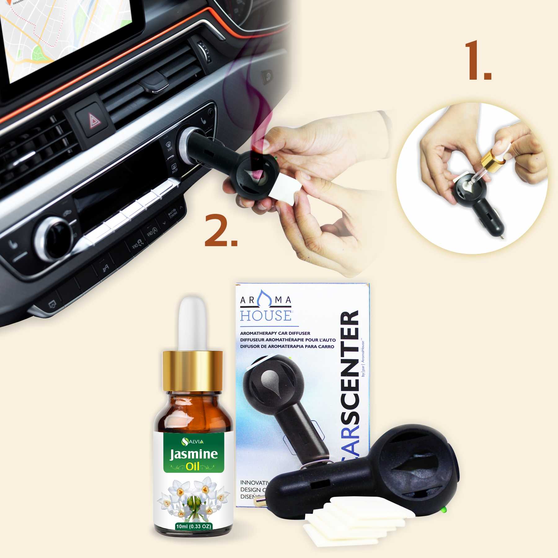 Salvia Gifts,Diffuser Jasmine Oil With Aroma Key Combo Salvia Gifts,Diffuser Jasmine Oil With Aroma Key Combo